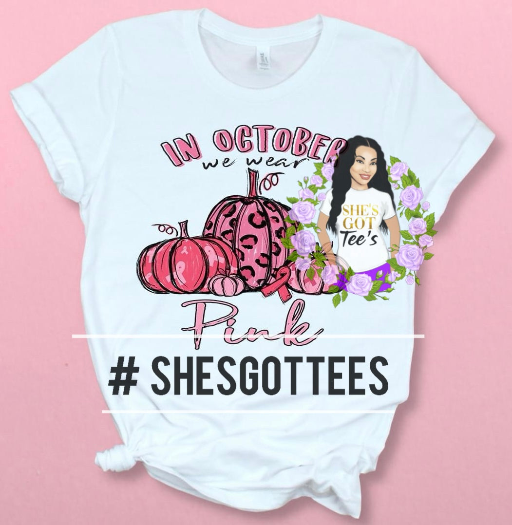 IN OCTOBER WE WEAR PINK PUMPKINS