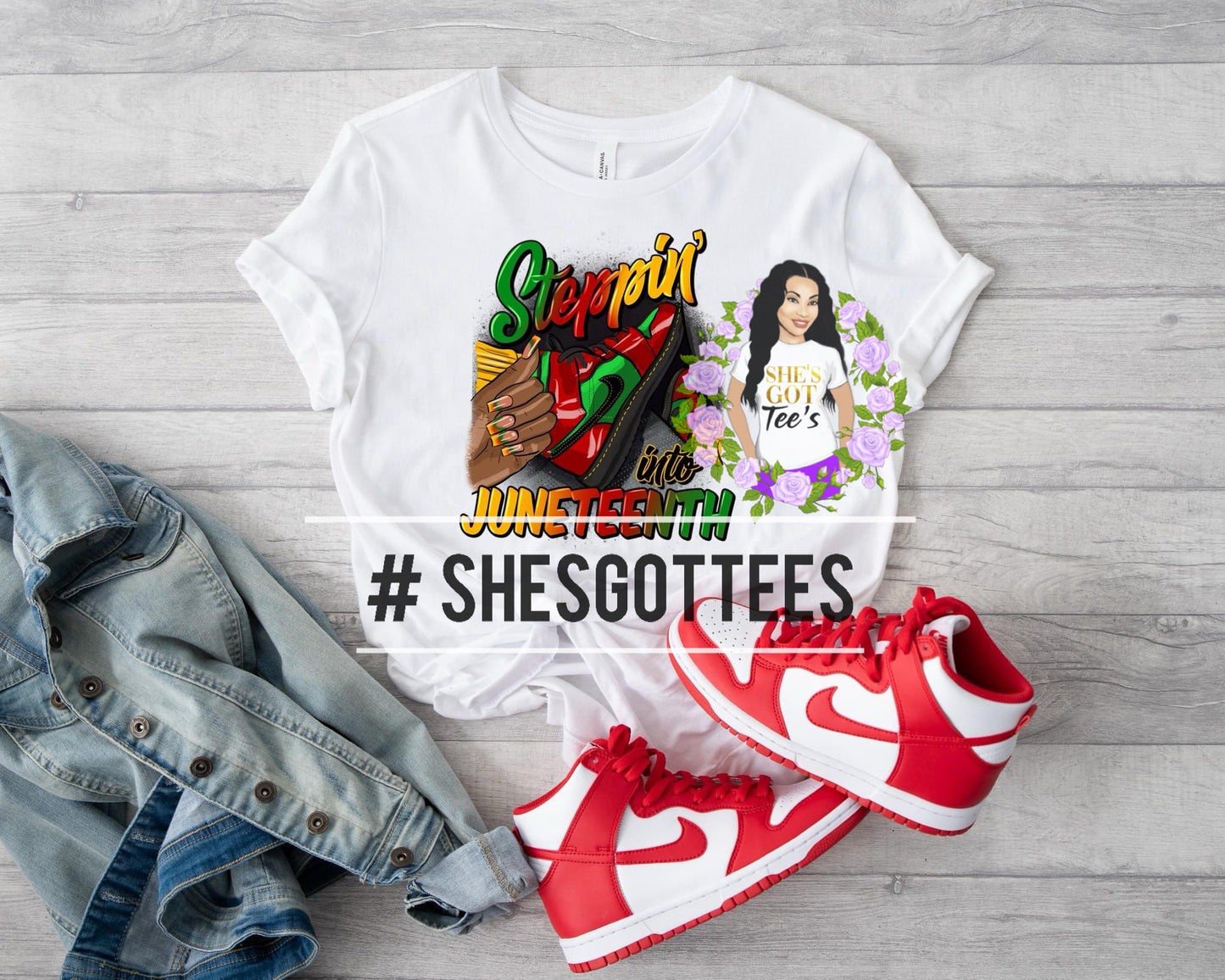 STEPPIN' INTO JUNETEENTH SNEAKER WOMAN