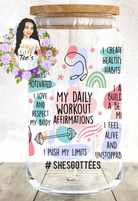Workout Affirmations Cup
