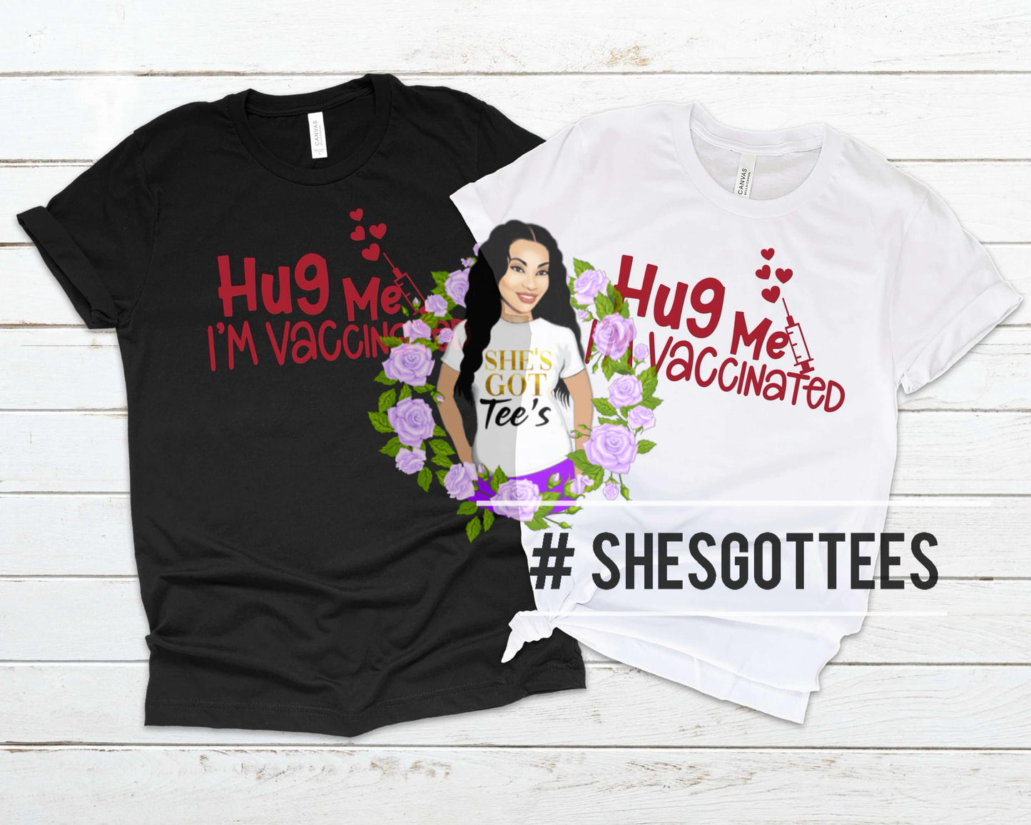 HUG ME IM VACCINATED