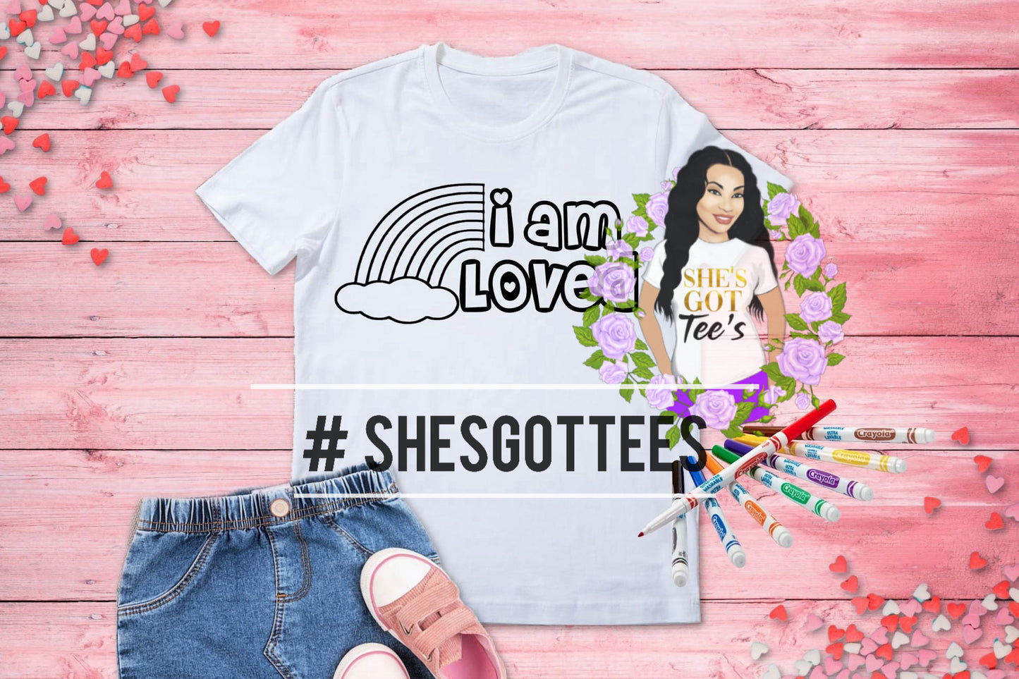 I AM LOVED Coloring tee