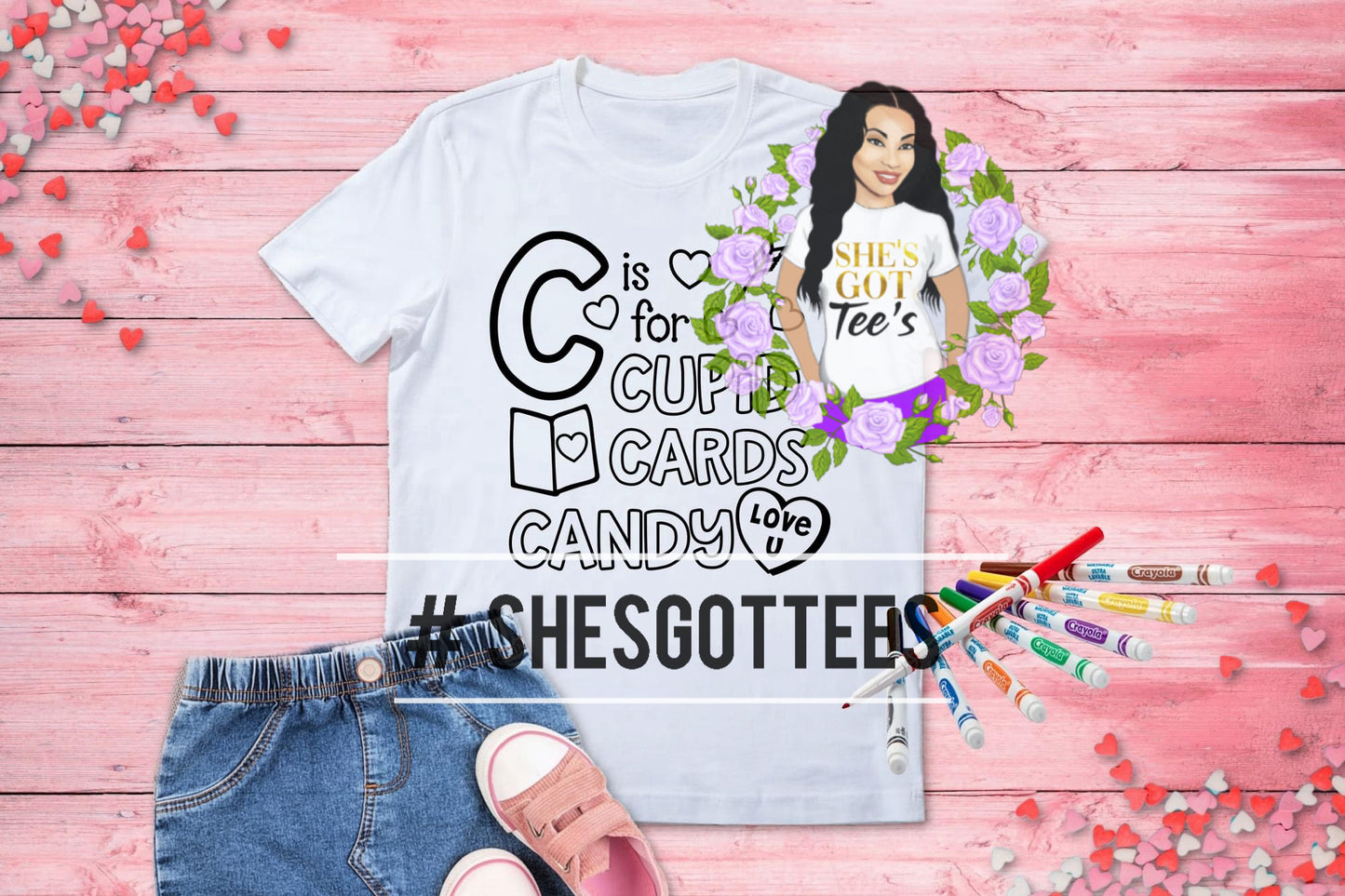 C FOR CUPID Coloring Tee