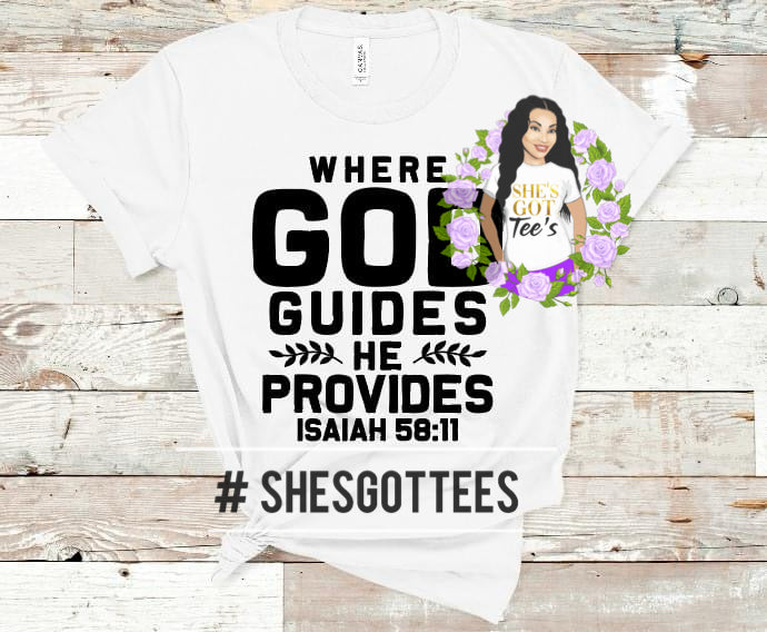 GOD GUIDES PROVIDES