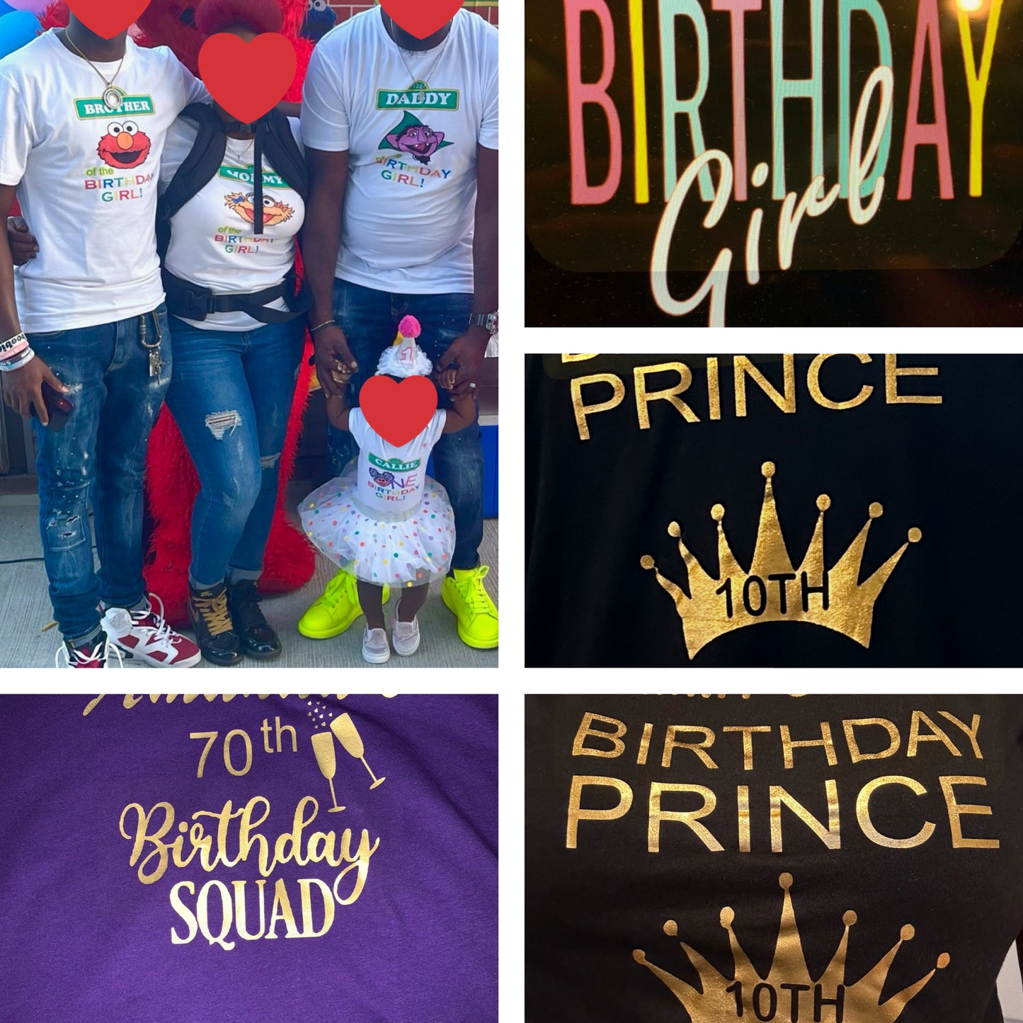 CUSTOM BIRTHDAY APPAREL / Email Details For Pricing