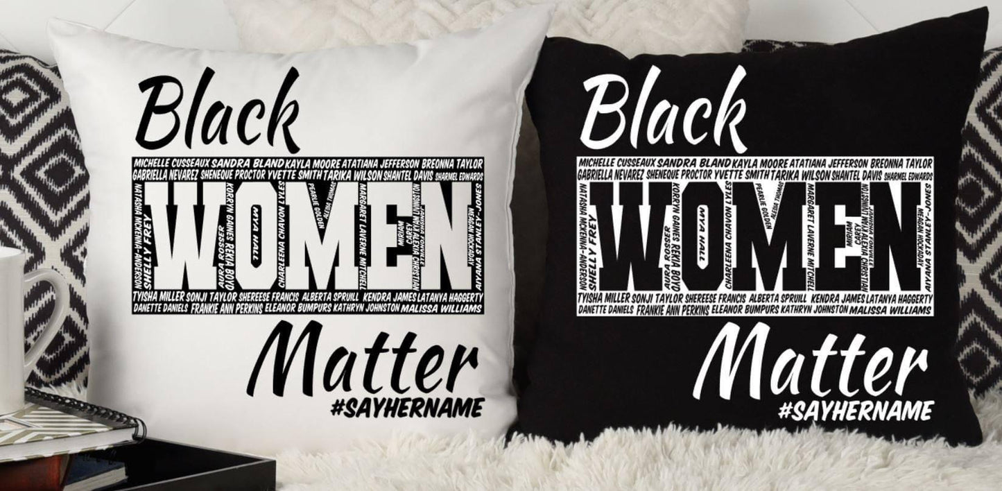 Black Women Matter Pillow