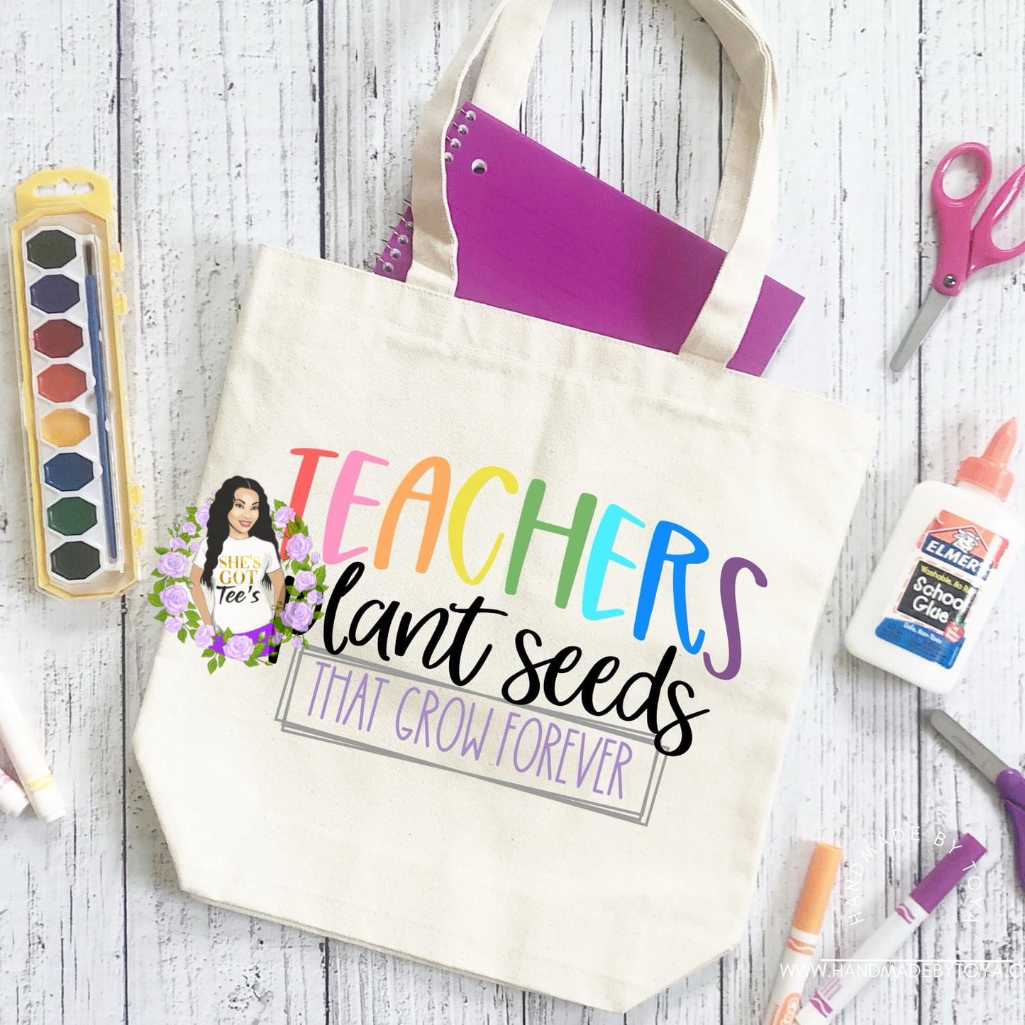 TEACHERS PLANT SEEDS Tote