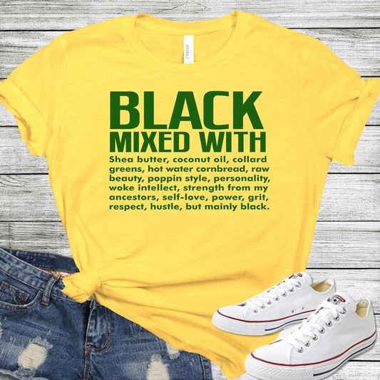 Black Mixed With Tee