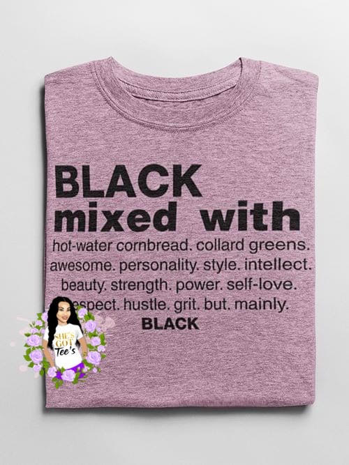 Black Mixed With Tee