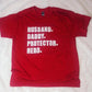 Husband Daddy Protector Hero Tee